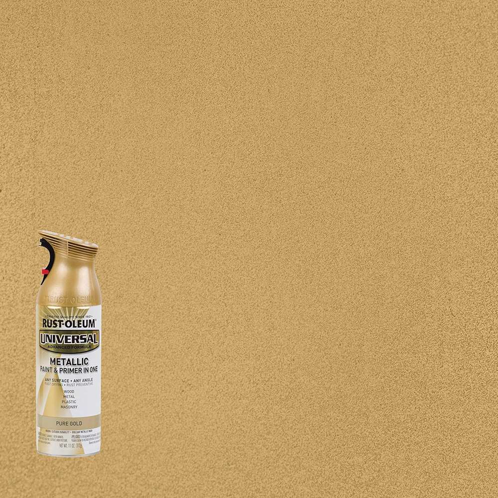 Rust-Oleum 11oz Universal All Surface Metallic Spray Paint - Pure Gold 2