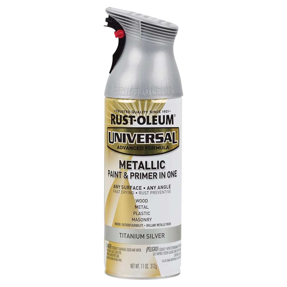 Rust-Oleum 11oz Universal All Surface Metallic Spray Paint - Titanium Silver 0