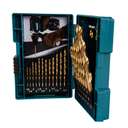 Makita B-67795 10mm Straight HSS-TiN Drill Bit Set - 19 Pcs/Set 1