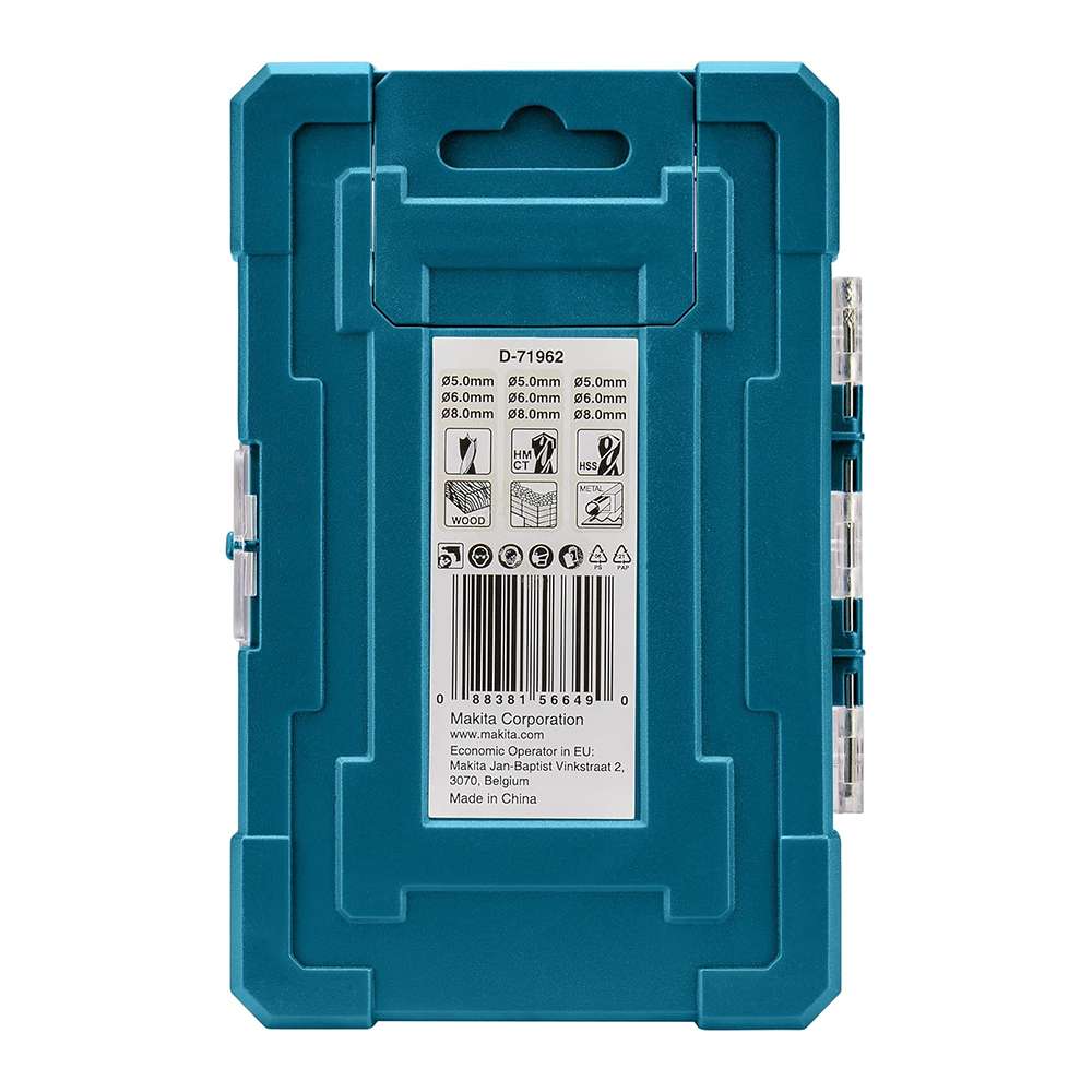 Makita D-71962 HSS 5.5mm Drill Bit Set - 9 Pcs/Set 2