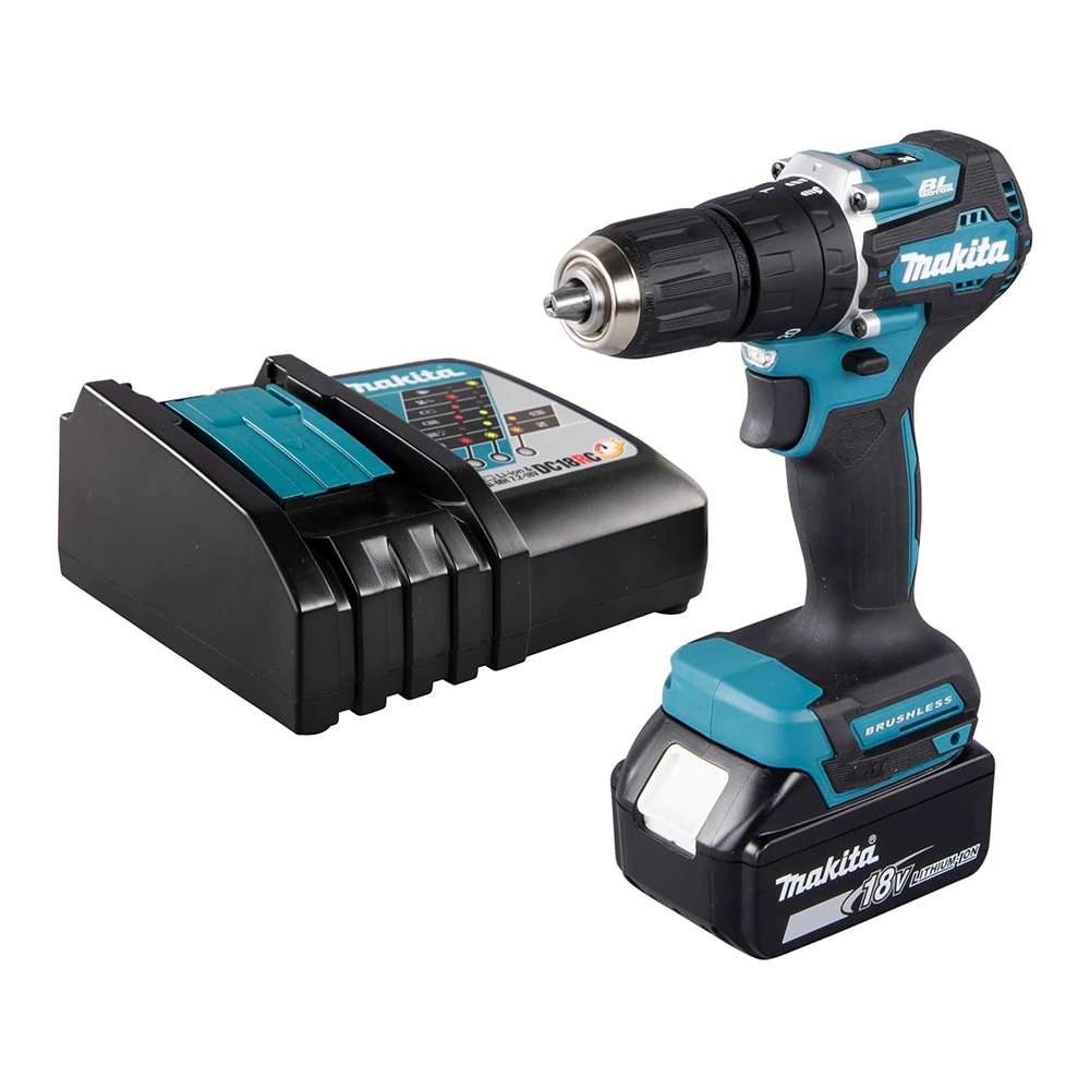 Makita DHP487RF1J 18V Cordless Hammer Drill - 1 Battery + Charger 1