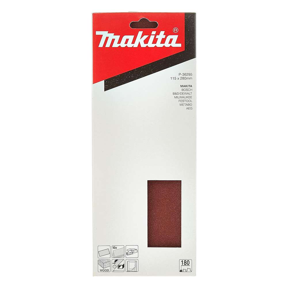 Makita P-36295 180 Grit 1/2 Sanding Sheets - 10 Pcs/Set 2