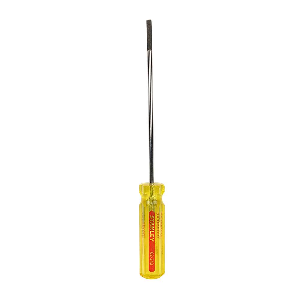 Stanley 62-243-8 3 x 100mm Fix Bar Slotted Screwdriver 0