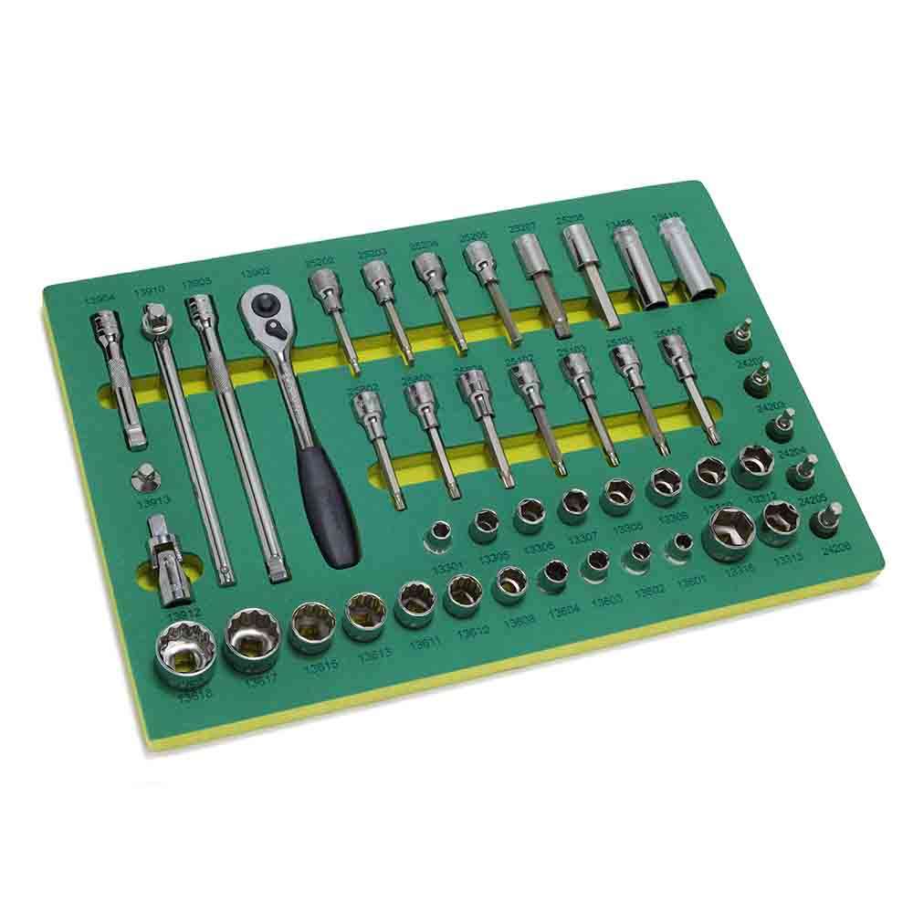 SATA Bundle 193 Tool Set With 7 Drawer Green Roller Cabinet 5