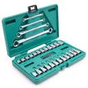 SATA Bundle 285 Tools Tray Set With 7 Drawer Green Roller Cabinet 13