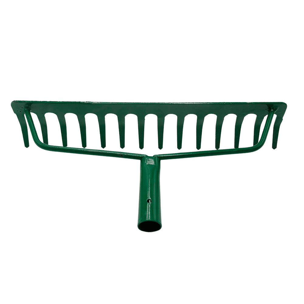 Solid Heavy Duty Garden Rake Green 1