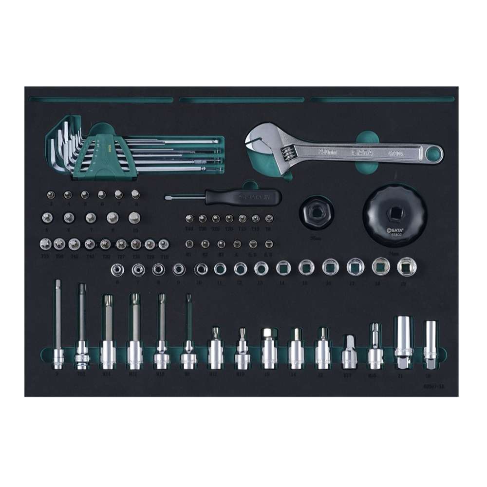 SATA Bundle 239 Automotive Master Tool Set With 7 Drawer Dark Grey Roller Cabinet 2