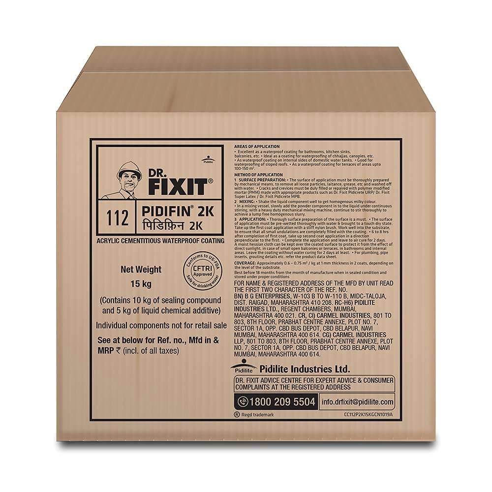 Dr. Fixit Pidifin 2K 15Kg Waterproof Coating 0