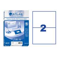 Atlas Label 2/210x148mm - Pack of 100 Sheets
