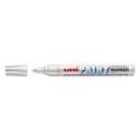 uniball Paint Marker PX-20 Bullet Tip, Opaque Ink for Multi-Surface Use, Waterproof & UV-Resistant - White 1