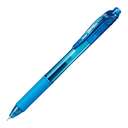 Pentel Energel-X Gel Pen 0.5mm, Needle Tip, Sky Blue Ink, Retractable, Smooth & Quick-Drying - Pack of 12 1