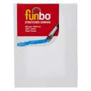Funbo Stretched Canvas Board 18 x 24cm, 380gsm, Triple Primed Cotton, Acid-Free, Ideal for Acrylic & Oil Painting 0