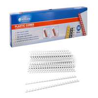 Atlas Plastic Binding Comb, A4 Size, 12 mm, White, Box of 100