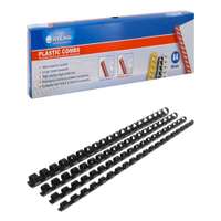 Atlas Plastic Binding Comb, A4 Size, 25 mm, Black, Box of 50