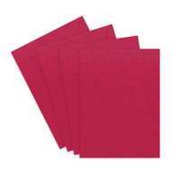 Atlas Transparent Plastic Book Cover, A4 Size, Red, Pack of 50 Sheets