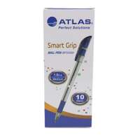 Atlas Smart Grip Ball Pen, 1.0 mm Medium Tip, Blue, Box of 10