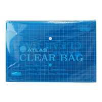 Atlas Document Bag, Full Size (A4), Blue – Document Pouch & File Organizer for Office & School