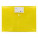 Atlas Document Bag with Card & Button,Full Size (A4), Yellow – Document Pouch & File Organizer 0