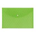 Clipp Document Bag, F/S, Embossed, Button Closure, Green 0