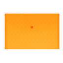 Clipp Document Bag, F/S, Embossed, Button Closure, Orange 0