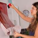 DC Fix Plain Matte Adhesive Covering Mat, 45cm x 15m, Dark Red for Crafting & Décor 4