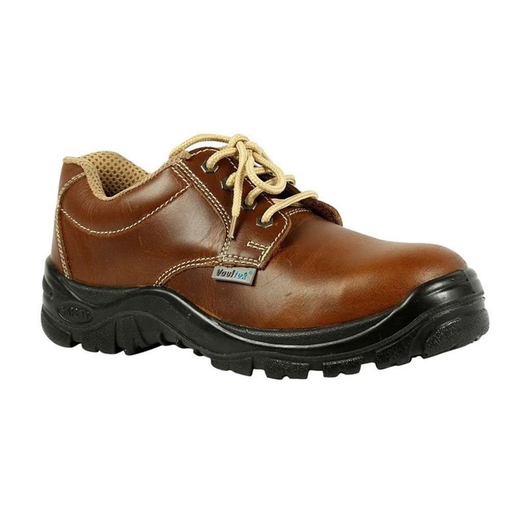 Vaultex SGT Low Ankle Safety Shoes - Brown, 45 EU 0
