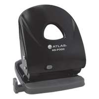 Atlas Paper Punch, 30-Sheet Capacity, Black – Desktop Hole Punch for Office & School