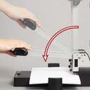 Carl Heavy-Duty Paper Punch, 150-Sheet Capacity, Black – Desktop Hole Punch for Office & School 2
