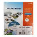 Formtec CD Labels, 114 mm Diameter, 40 Labels – Blister Pack, 20 Sheets 1
