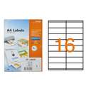 Formtec Self-Adhesive Labels, 105 × 35 mm, 1,600 Labels – Pack of 100 Sheets 0