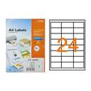 Formtec Self-Adhesive Labels, 64.6 × 33.8 mm, 2,400 Labels – Pack of 100 Sheets 0