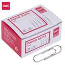 Deli Paper Clips, 29 mm, Smooth Hold, Rust-Free, High Quality, Strong Grip, Ideal for Office Use - Silver 1