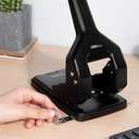 Deli Single-Handle 2-Hole Punch, 60-Sheet Capacity, Metal Frame, Lever-Assist, Heavy Duty Punch, Ideal for Office Use 4