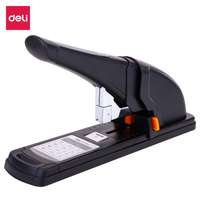Deli Heavy-Duty Stapler, 80-Sheet Capacity, Office Archive, High Volume Stapler, Rotating Anvil, Ideal for Office Use - Black