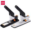 Deli Heavy-Duty Stapler, 210-Page Capacity, Long-Reach Lever, Large Capacity Binding, Rotatable Anvil, Ideal for Office Use - Black 0