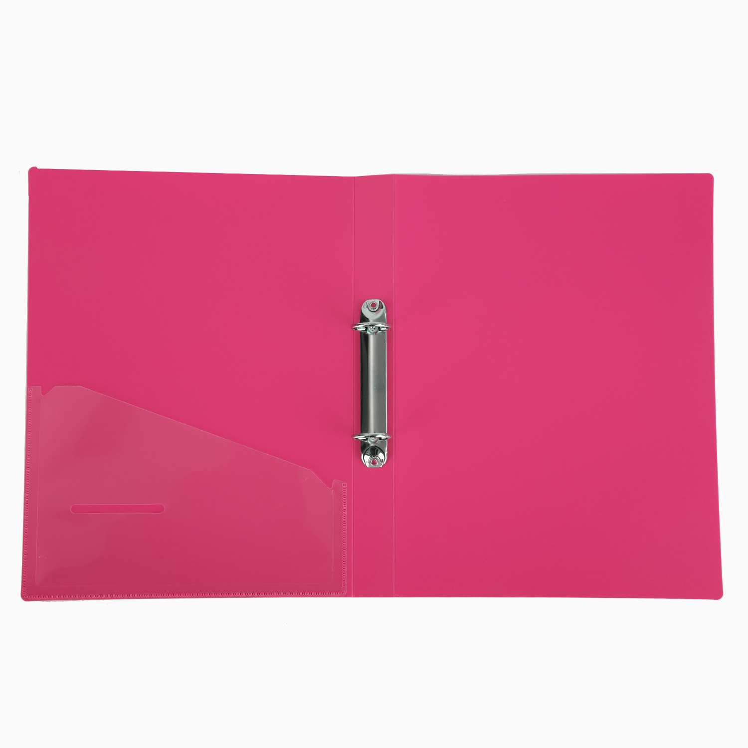 Deli A4 Water-Clear 2-Hole O-Ring Binder, Transparent Cover, Slim Spine, Easy-Clean, Ideal for Office Use - Transparent 1