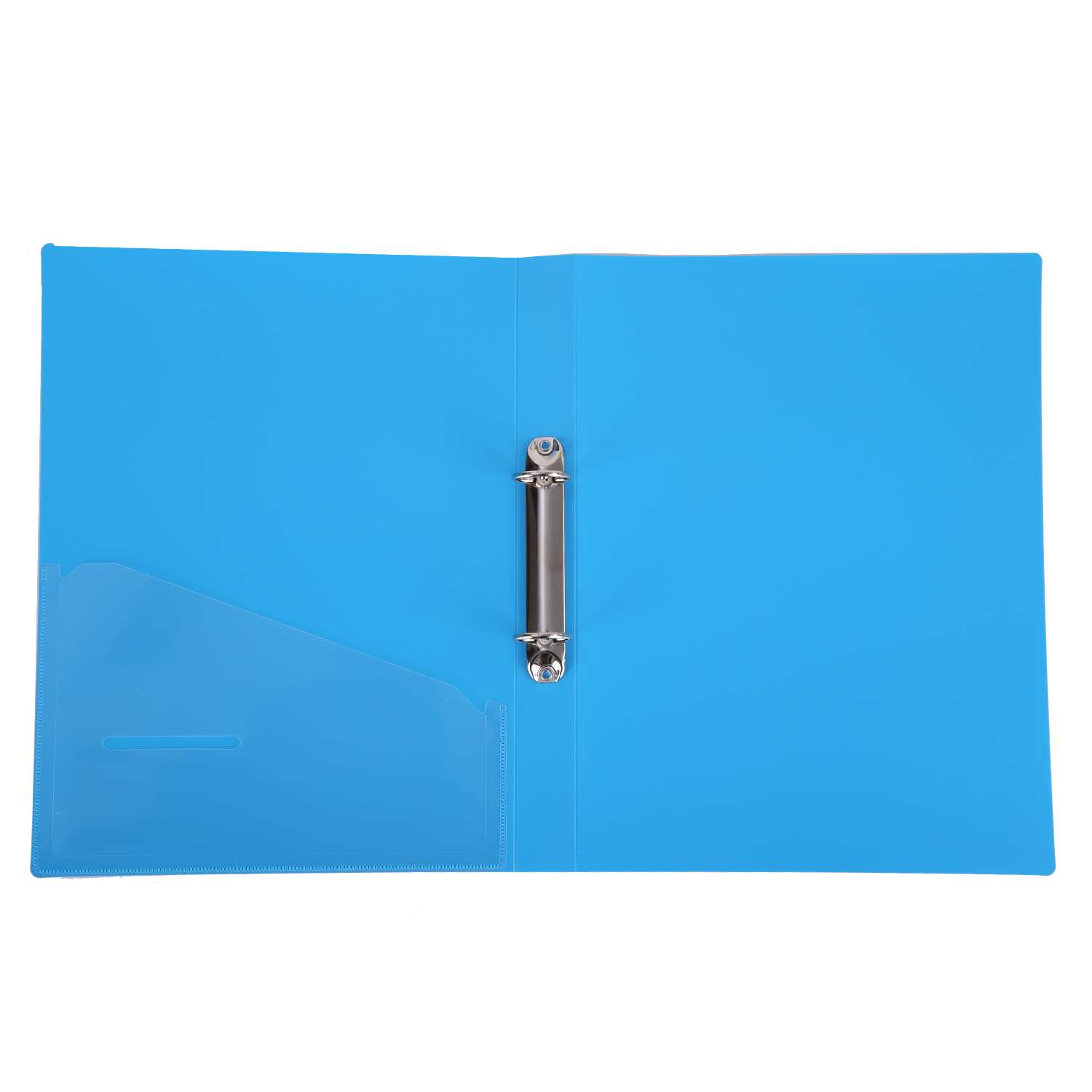 Deli A4 Water-Clear 2-Hole O-Ring Binder, Transparent Cover, Slim Spine, Easy-Clean, Ideal for Office Use - Transparent 2