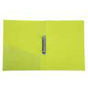 Deli A4 Water-Clear 2-Hole O-Ring Binder, Transparent Cover, Slim Spine, Easy-Clean, Ideal for Office Use - Transparent 4