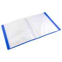 Deli A4 Economical Display Book with Case, 80 Clear Pockets, Protected Storage, Document Organiser, Ideal for Office Use - Assorted 2