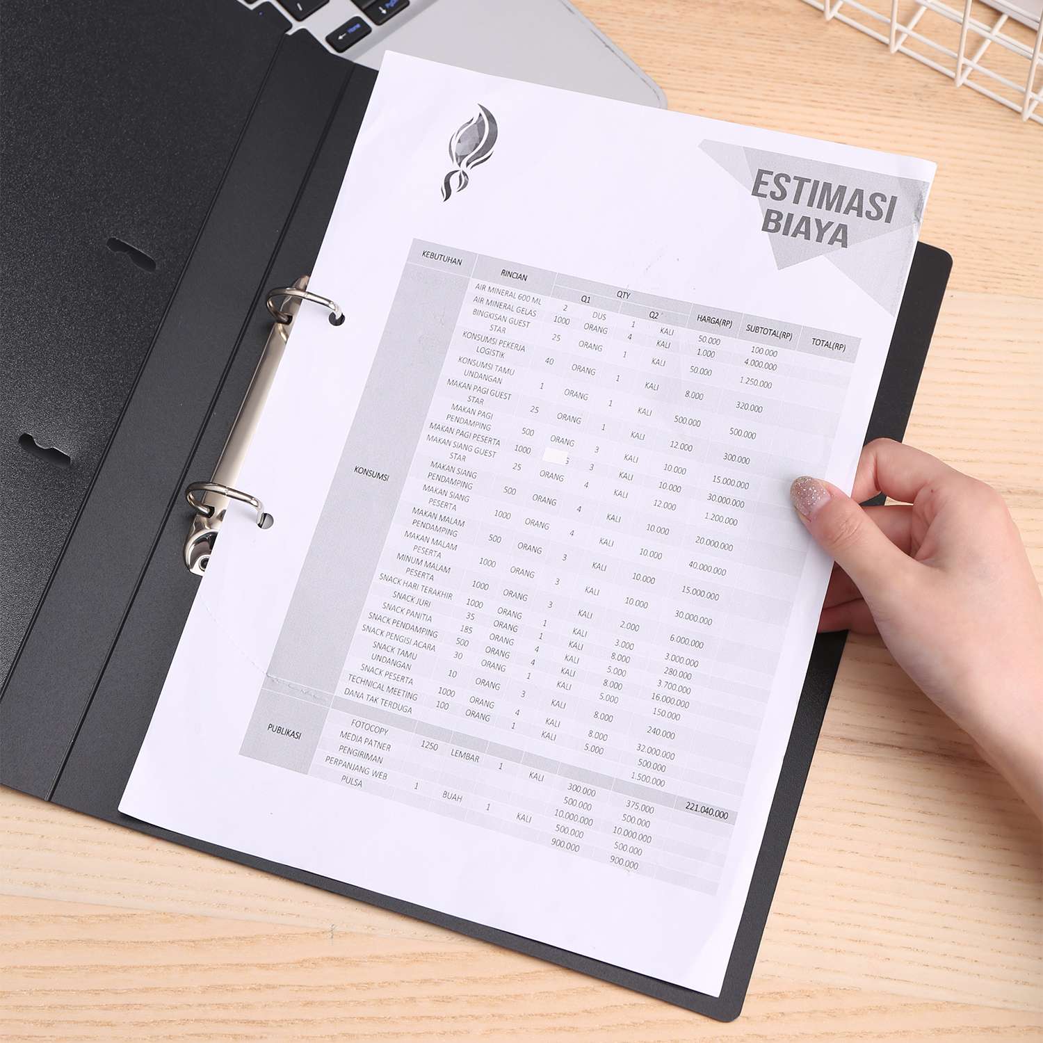 Deli A4 D-Mechanism Ring Binder, 2-Ring, 28 mm Capacity, Secure Filing, Document Organizer, Ideal for Office Use 2