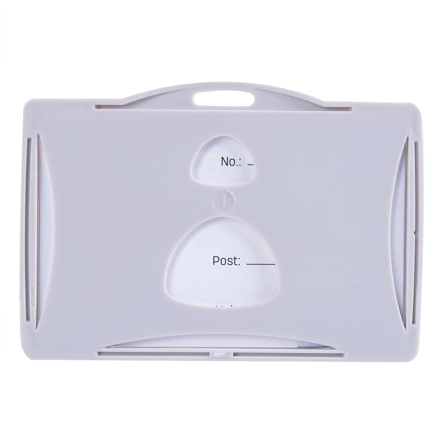 Deli ID Pass Holder with Lanyard, PVC Sleeve, Ready-to-Wear, Durable Material, Ideal for Office & School, Grey – Pack of 30 Units 1