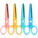 Deli Pupil Scissors, 134 mm (5 1/4"), Rounded Tips, Stainless Blades, School-Safe, Ideal for Craft Task 0