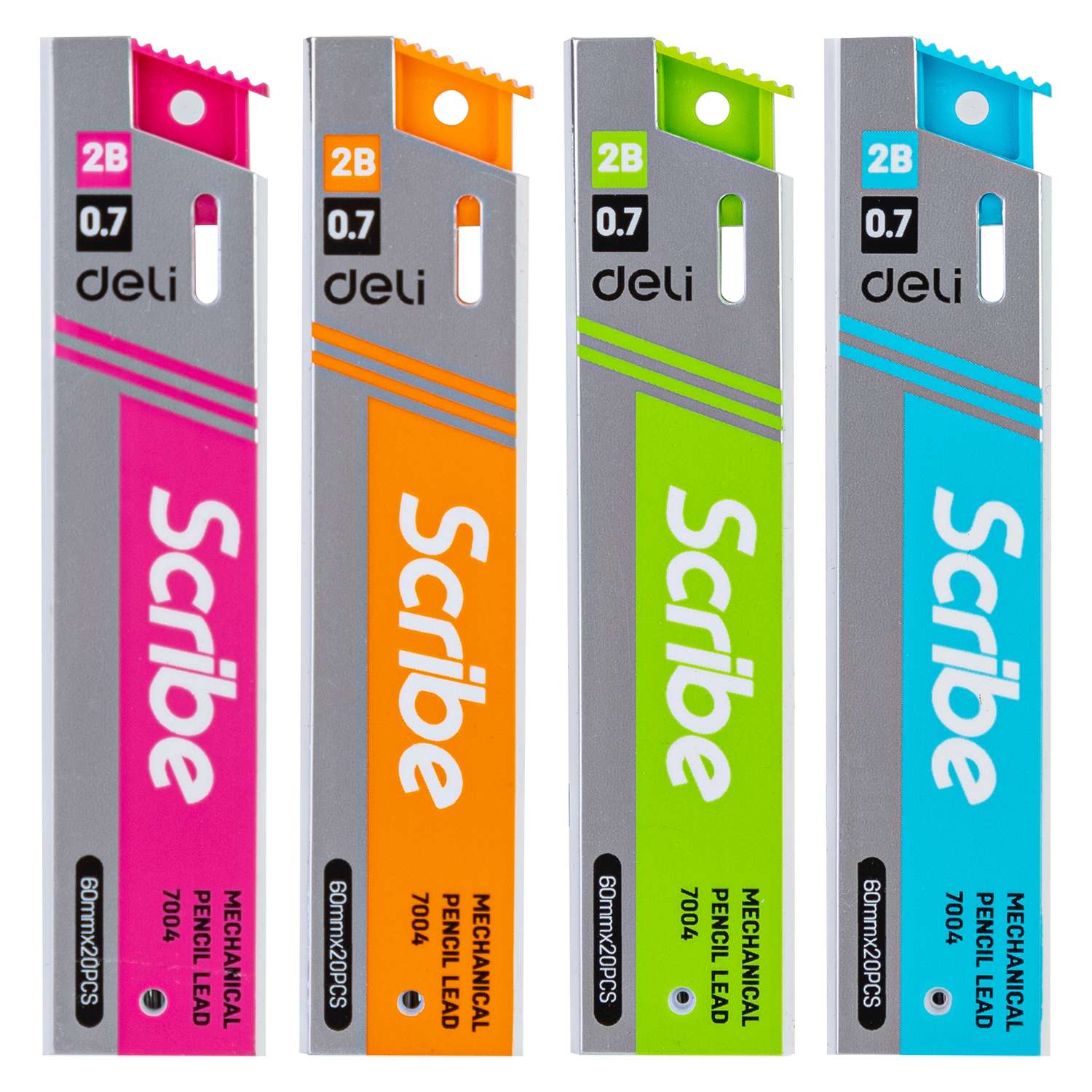 Deli Mechanical Pencil Lead, 0.7mm/2B, High-Quality Graphite, Consistent Performance – Box of 48 1