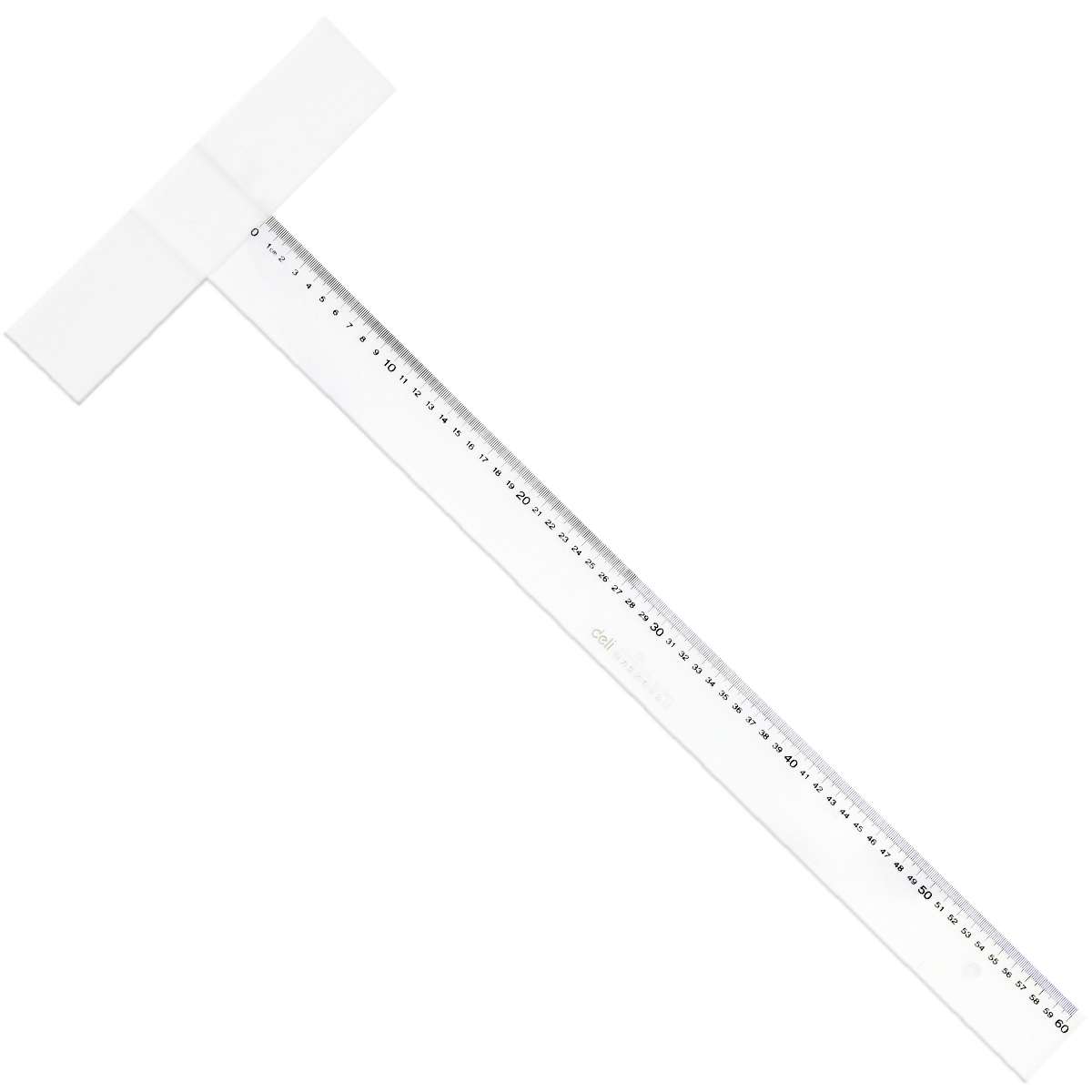 Tasking Ruler Deli Acrylic T-Ruler 60cm, Transparent Edge | UAE