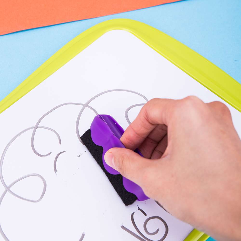 Deli School Whiteboard, 206 × 303 mm, Portable Dry-Erase, Dual Sided, Mount Easily with Magnetic Strip, Ideal for School Use - Assorted Frames 3