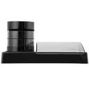 Deli Pen Stand Organizer, Multi-Compartment Cup, Desktop, Stable Base, High -Quality Material, 3 Compartments, Ideal for Any Desk - Black 1