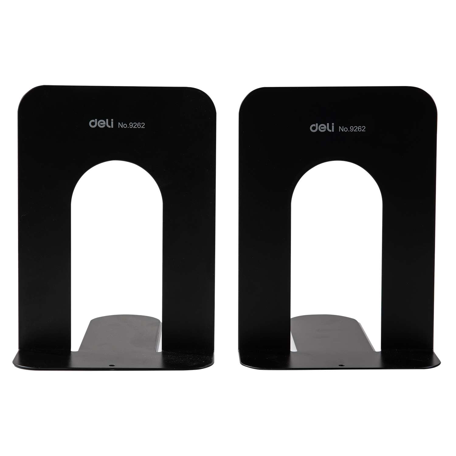 Deli Metal Book Ends, 7.5 inch Height, Everyday Stability, Desk Organiser, Easy to Read, Ideal for Office, Black – Pack of 2 Pieces 4