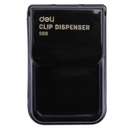 Deli Clip Dispenser, Magnetic Top, 2 Compartments, Transparent, Easy to Refill, Organizing Different Clips - Black 3