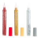 Deli Glitter Glue, Classic Colors, 12 ml Each, Child-Friendly, Ideal for School Craft & Home Use – Pack of 3 Tubes 1