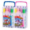 Deli Super Wings Stamp Felt Pens, Washable, Smooth Coloring, Ideal for Craft & Drawing, Multicolor – Set of 12 Colors 3